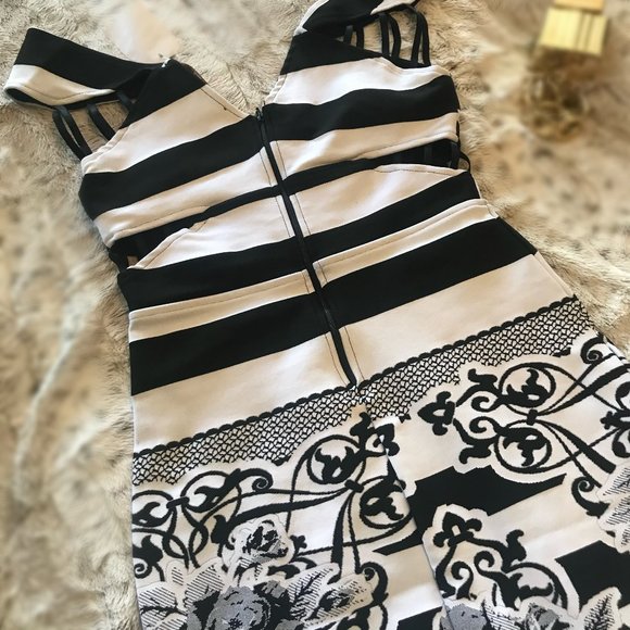 Show-Stopping Black & White Dress: Never Worn! - Picture 2 of 7